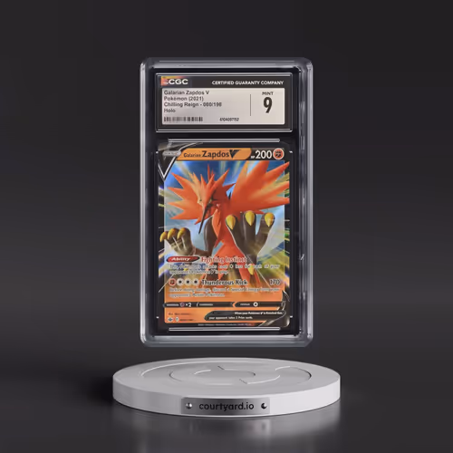 2021 Chilling Reign #080/198 Galarian Zapdos V - Holo (CGC 9 MINT)