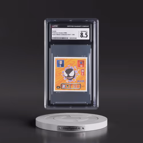 1996 Hyper Sticker Collection Part 1 (1996) #092 Gastly (CGC 8.5 NM-MT+)