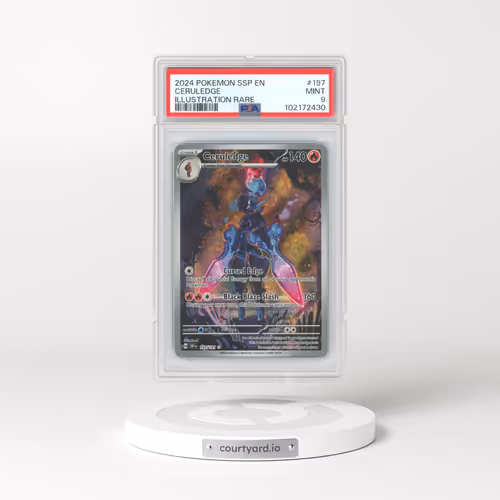 2024 Pokémon Ssp EN-Surging Sparks #197 Ceruledge - Illustration Rare (PSA 9 MINT)