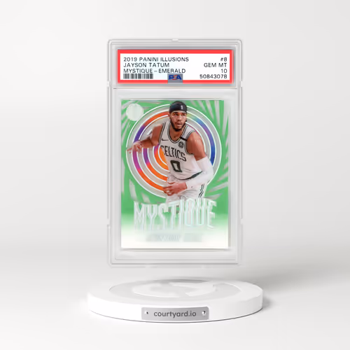 2019 Panini Illusions Mystique #8 Jayson Tatum - Emerald (PSA 10 GEM MINT)