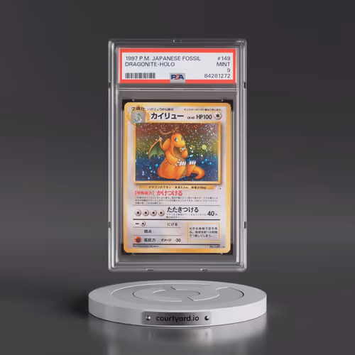 1997 Pokémon Fossil #149 Dragonite - Holo (PSA 9 MINT)