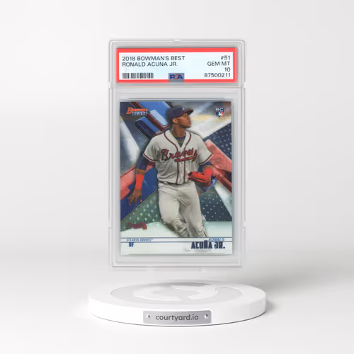 2018 Bowman's Best #51 Ronald Acuna Jr. (PSA 10 GEM MINT)