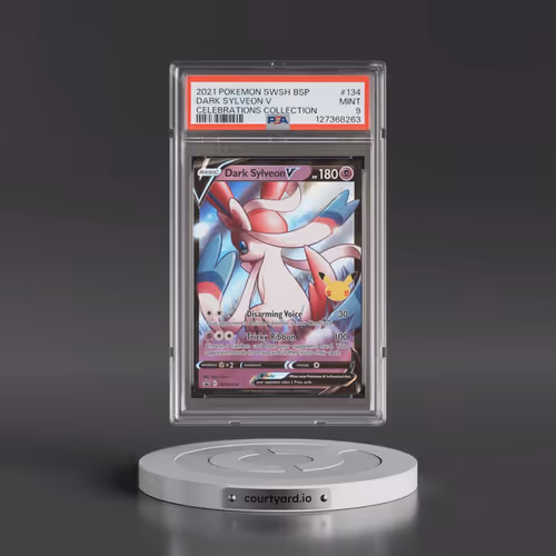 2021 Pokémon Swsh Black Star Promo #134 Dark Sylveon V - Holo Celebrations Collection (PSA 9 MINT)