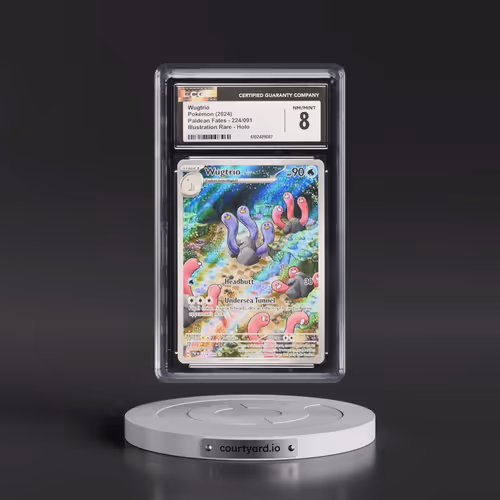 2024 Pokémon Paf EN-Paldean Fates #224 Wugtrio - Illustration Rare (CGC 8 NM-MT)