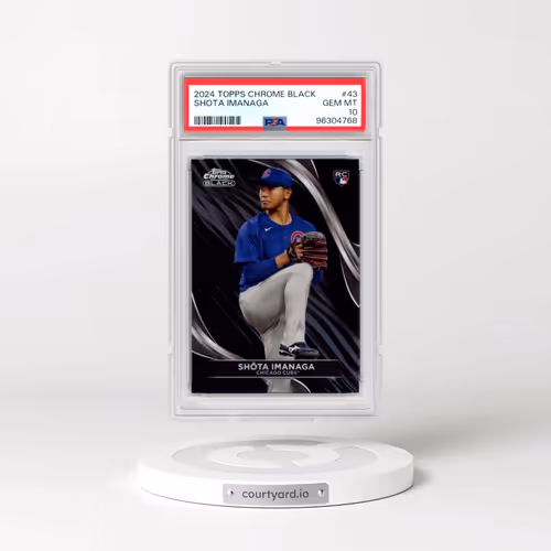 2024 Topps Chrome Black #43 Shota Imanaga (PSA 10 GEM MINT)