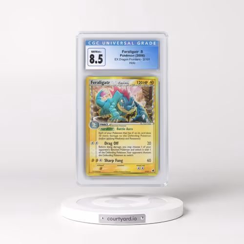 2006 Pokémon EX Dragon Frontiers #2 Feraligatr - Holo (CGC 8.5 NM-MT+)