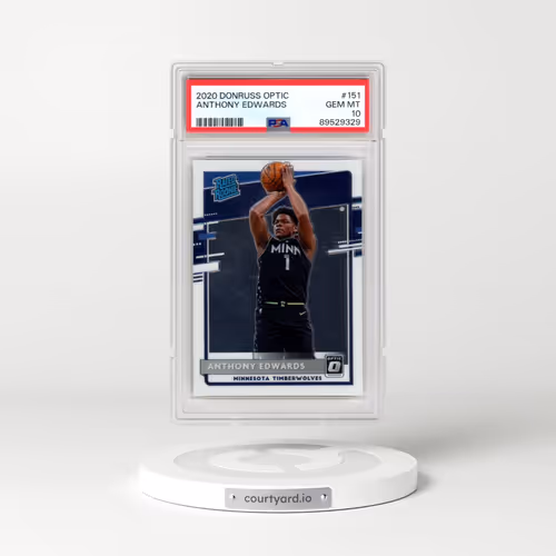 2020 Panini Donruss Optic #151 Anthony Edwards (PSA 10 GEM MINT)
