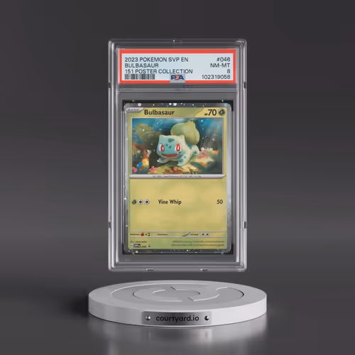 2023 Pokémon Svp EN-SV Black Star Promo #046 Bulbasaur - 151 Poster Collection (PSA 8 NM-MT)