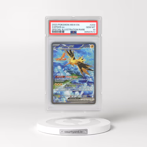 2023 Pokémon Mew EN-151 #202 Zapdos EX - Holo Special Illustration Rare (PSA 10 GEM MINT)