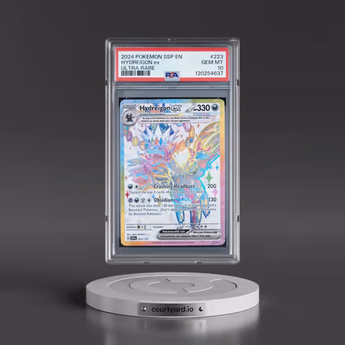 2024 Pokémon Ssp EN-Surging Sparks #223 Hydreigon EX - Holo Ultra Rare (PSA 10 GEM MINT)