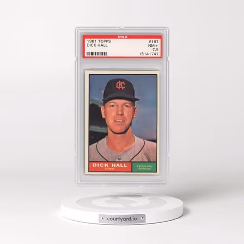 1961 Topps #197 Dick Hall (PSA 7.5 NM+)