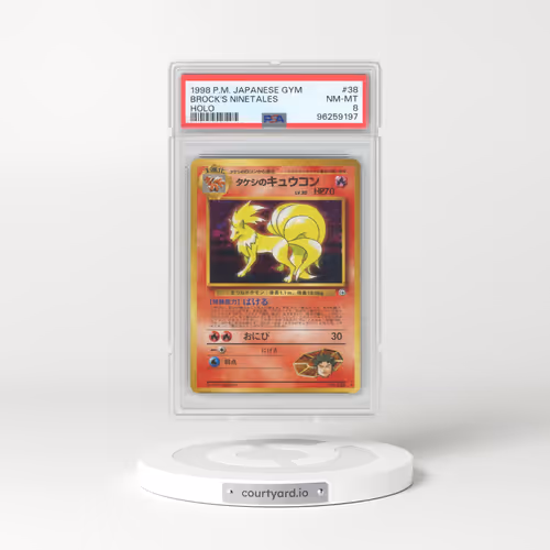 1998 Pokémon Gym #38 Brock's Ninetales - Holo (PSA 8 NM-MT)