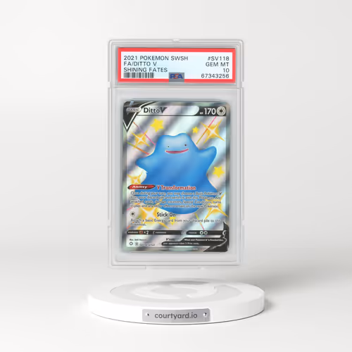 2021 Pokémon Sword & Shield Shining Fates #SV118 Ditto V - Holo Full Art (PSA 10 GEM MINT)