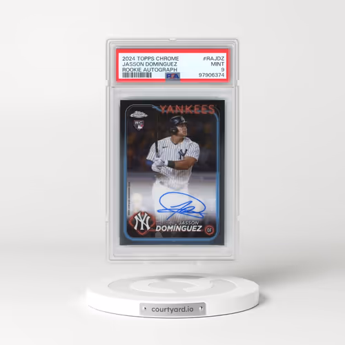 2024 Topps Chrome Rookie Autographs #RAJDZ Jasson Dominguez (PSA 9 MINT)