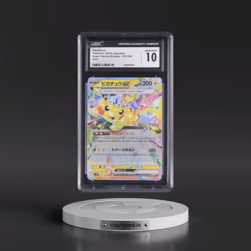 2024 Super Electric Breaker - sv8 #033/106 Pikachu ex - Holo (CGC 10 GEM MINT)