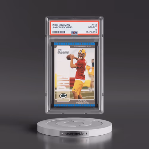 2005 Bowman #112 Aaron Rodgers (PSA 8 NM-MT)