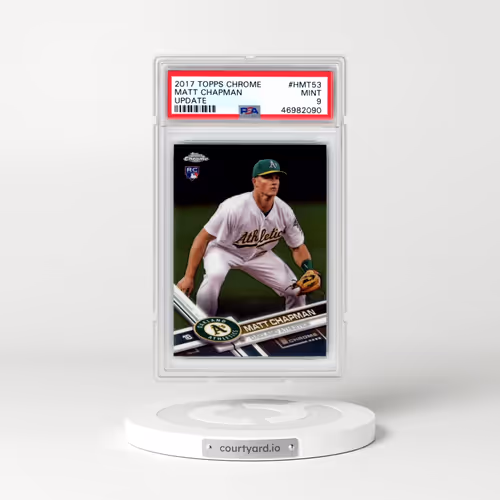 2017 Topps Chrome Update #HMT53 Matt Chapman (PSA 9 MINT)