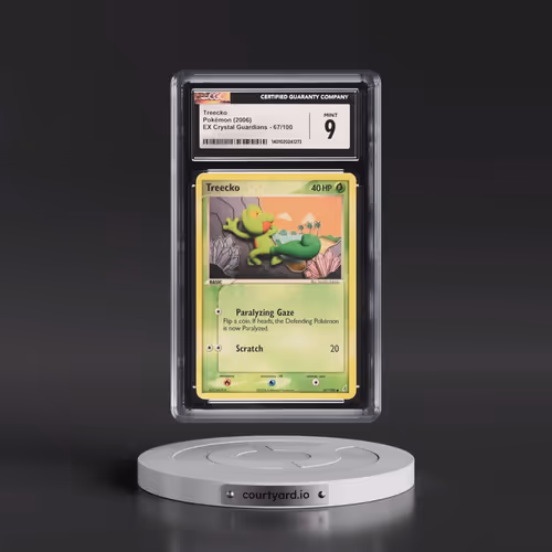 2006 Pokémon EX Crystal Guardians #67 Treecko (CGC 9 MINT)