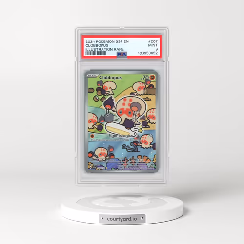 2024 Pokémon Ssp EN-Surging Sparks #207 Clobbopus - Illustration Rare (PSA 9 MINT)