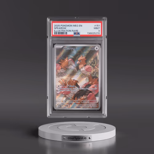 2025 Pokémon Meg EN-Mega Evolution #151 Spearow - Illustration Rare (PSA 9 MINT)