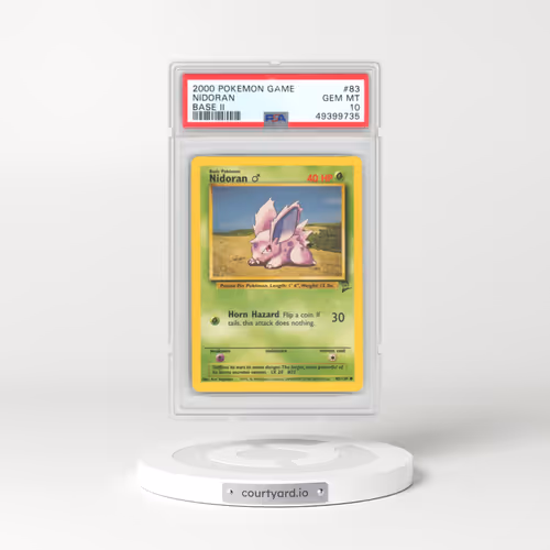 2000 Base Set 2 #83 Nidoran ♂ (PSA 10 GEM MINT)