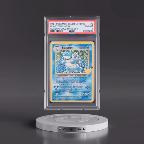 2021 Pokémon Celebrations Classic Collection #2 Blastoise - Holo (PSA 8 NM-MT)