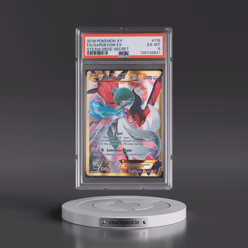 2016 Pokémon XY Steam Siege #116 Gardevoir EX - Holo Full Art Secret (PSA 6 EX-MT)