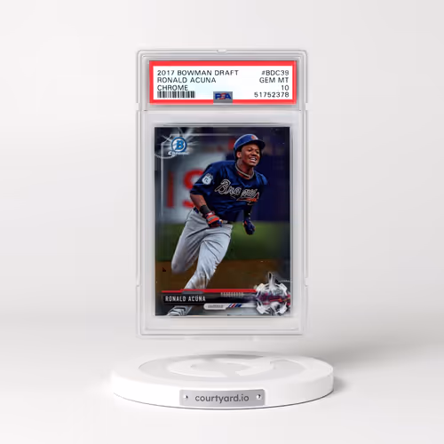 2017 Bowman Draft #BDC39 Ronald Acuna - Chrome (PSA 10 GEM MINT)