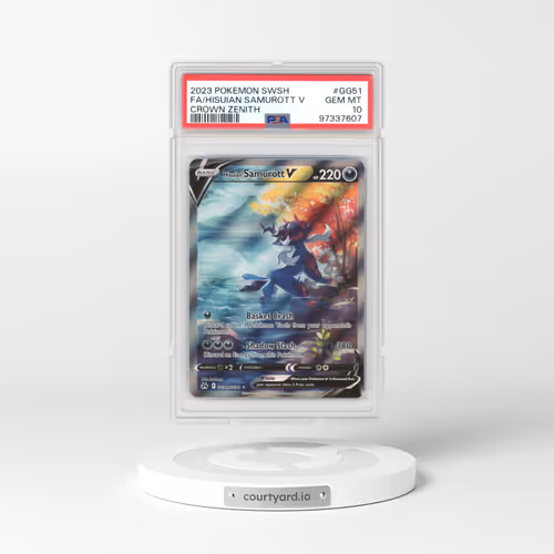 2022 Crown Zenith #GG51 Hisuian Samurott V - Holo (PSA 10 GEM MINT)