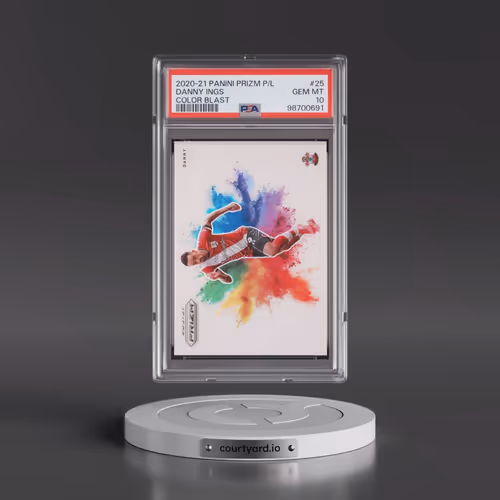 2020 Panini Prizm Premier League Color Blast #25 Danny Ings (PSA 10 GEM MINT)