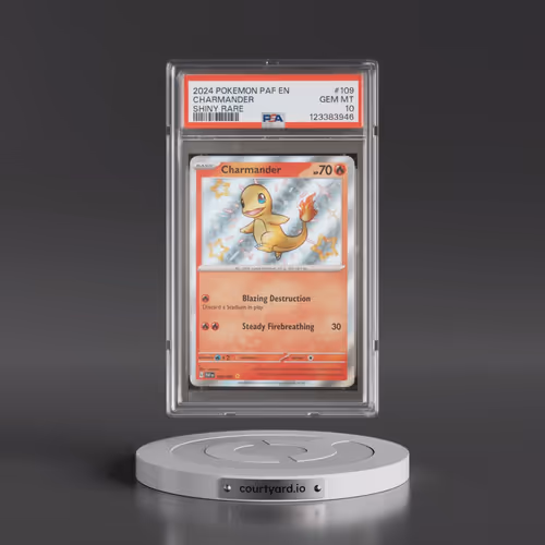 2024 Pokémon Paf EN-Paldean Fates #109 Charmander - Shiny Rare (PSA 10 GEM MINT)