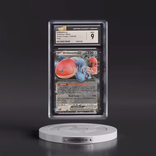 2024 Pokémon Scr EN-Stellar Crown #110 Orthworm EX - Holo (CGC 9 MINT)