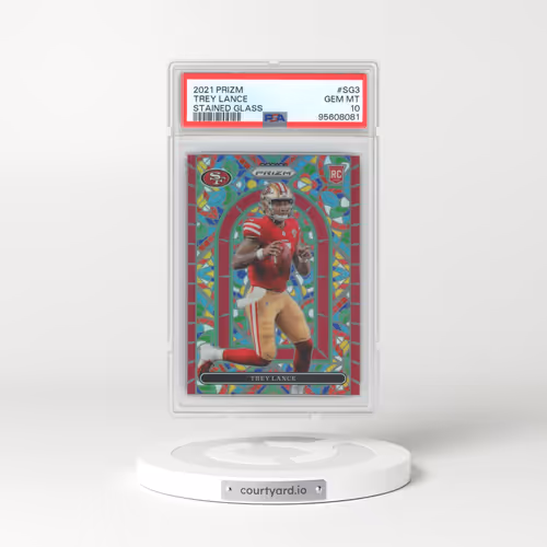 2021 Panini Prizm Stained Glass #SG3 Trey Lance (PSA 10 GEM MINT)