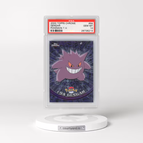 2000 Topps Chrome Pokémon T.V. #94 Gengar (PSA 10 GEM MINT)