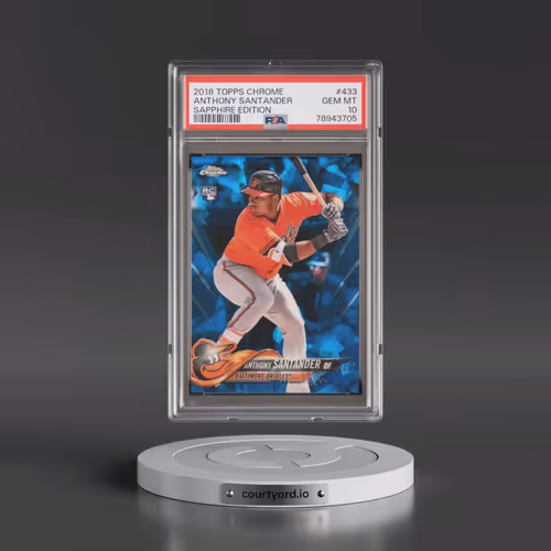 2018 Topps Chrome Sapphire Edition #433 Anthony Santander (PSA 10 GEM MINT)