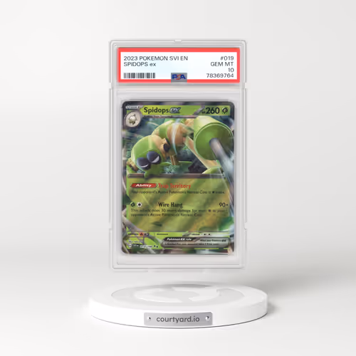 2023 Pokémon Svi EN-Scarlet & Violet #019 Spidops EX - Holo (PSA 10 GEM MINT)