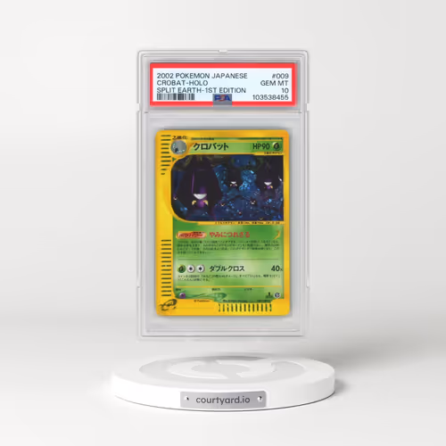 2002 Pokémon Split Earth #009 Crobat - 1st Edition Holo (PSA 10 GEM MINT)