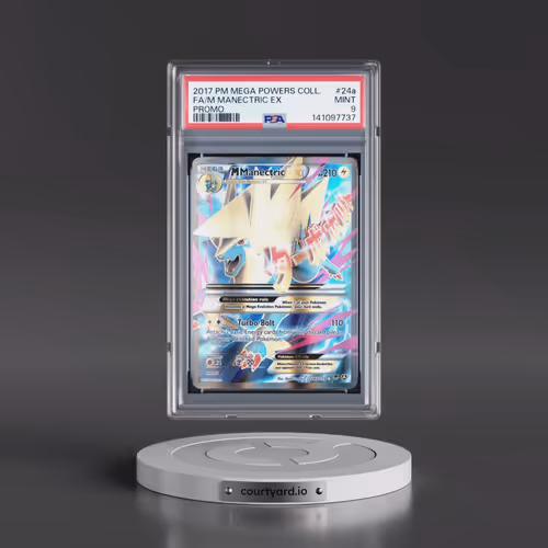 2017 Pokémon Mega Powers Collection Promo #24a M Manectric EX - Holo Full Art (PSA 9 MINT)