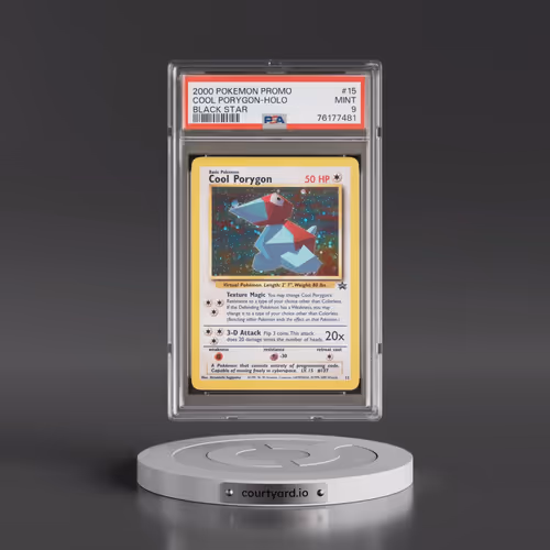 2000 Pokémon Promo Black Star #15 Cool Porygon - Holo (PSA 9 MINT)