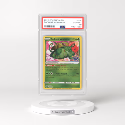 2022 Pokémon GO #004 Radiant Venusaur - Holo (PSA 10 GEM MINT)