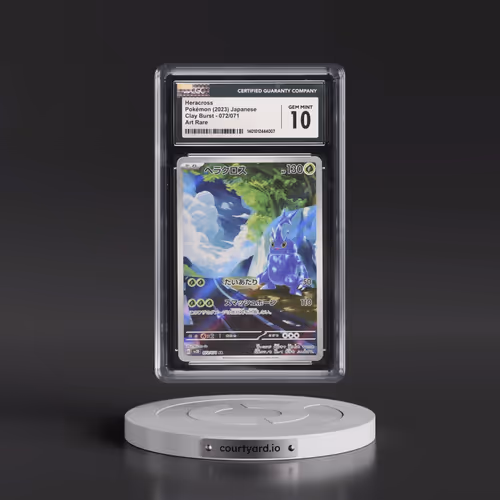2023 Pokémon Sv2d-Clay Burst #072 Heracross - Art Rare (CGC 10 GEM MINT)