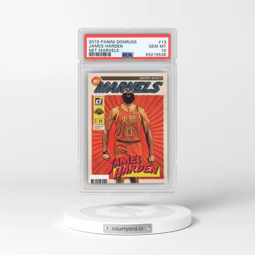 2019 Panini Donruss Net Marvels #13 James Harden (PSA 10 GEM MINT)
