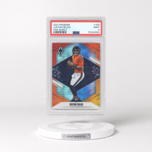 2021 Panini Phoenix #108 Justin Fields - Fire Burst (PSA 9 MINT)