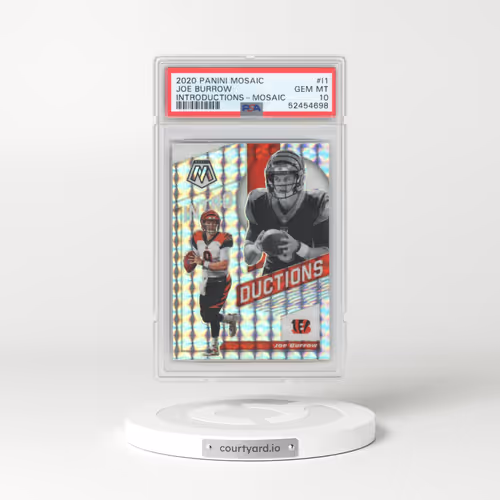 2020 Panini Mosaic Introductions #I1 Joe Burrow - Mosaic (PSA 10 GEM MINT)