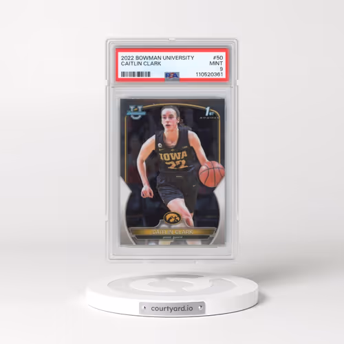 2022 Bowman Chrome University #50 Caitlin Clark (PSA 9 MINT)