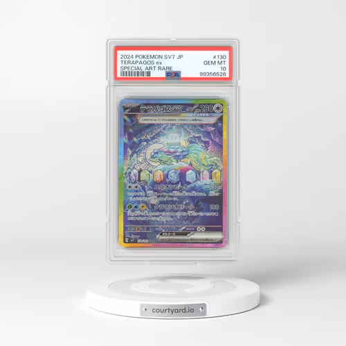 2024 Pokémon SV7-Stellar Miracle #130 Terapagos EX - Holo Special Art Rare (PSA 10 GEM MINT)