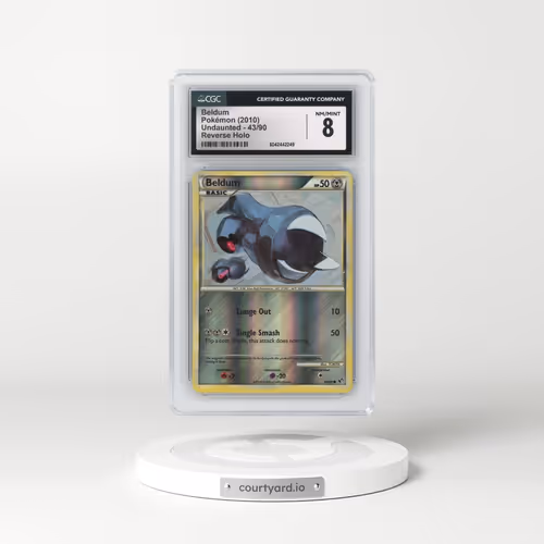 2010 Undaunted #43/90 Beldum - Reverse Holo (CGC 8 NM-MT)