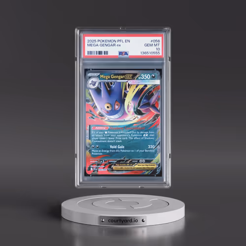 2025 Pokémon Pfl EN-Phantasmal Flames #056 Mega Gengar EX - Holo (PSA 10 GEM MINT)