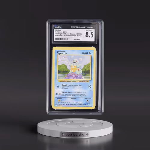 2023 Pokémon Clb-Trading Card Game Classic Blastoise & Suicune EX Deck #001 Squirtle (CGC 8.5 NM-MT+