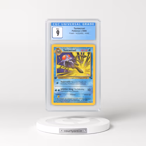 1999 Fossil #44 Tentacruel - 1st Edition (CGC 9 MINT)